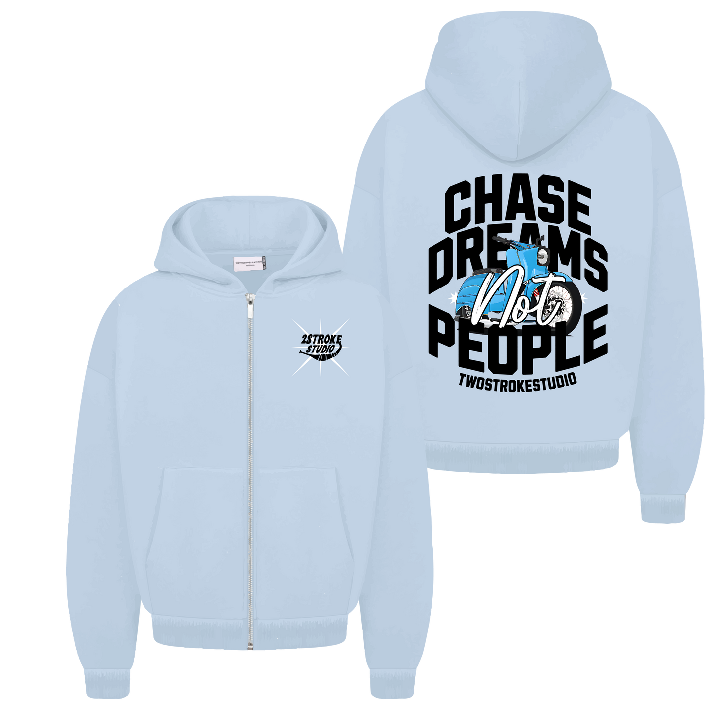 Chase Dreams Not People Zipper