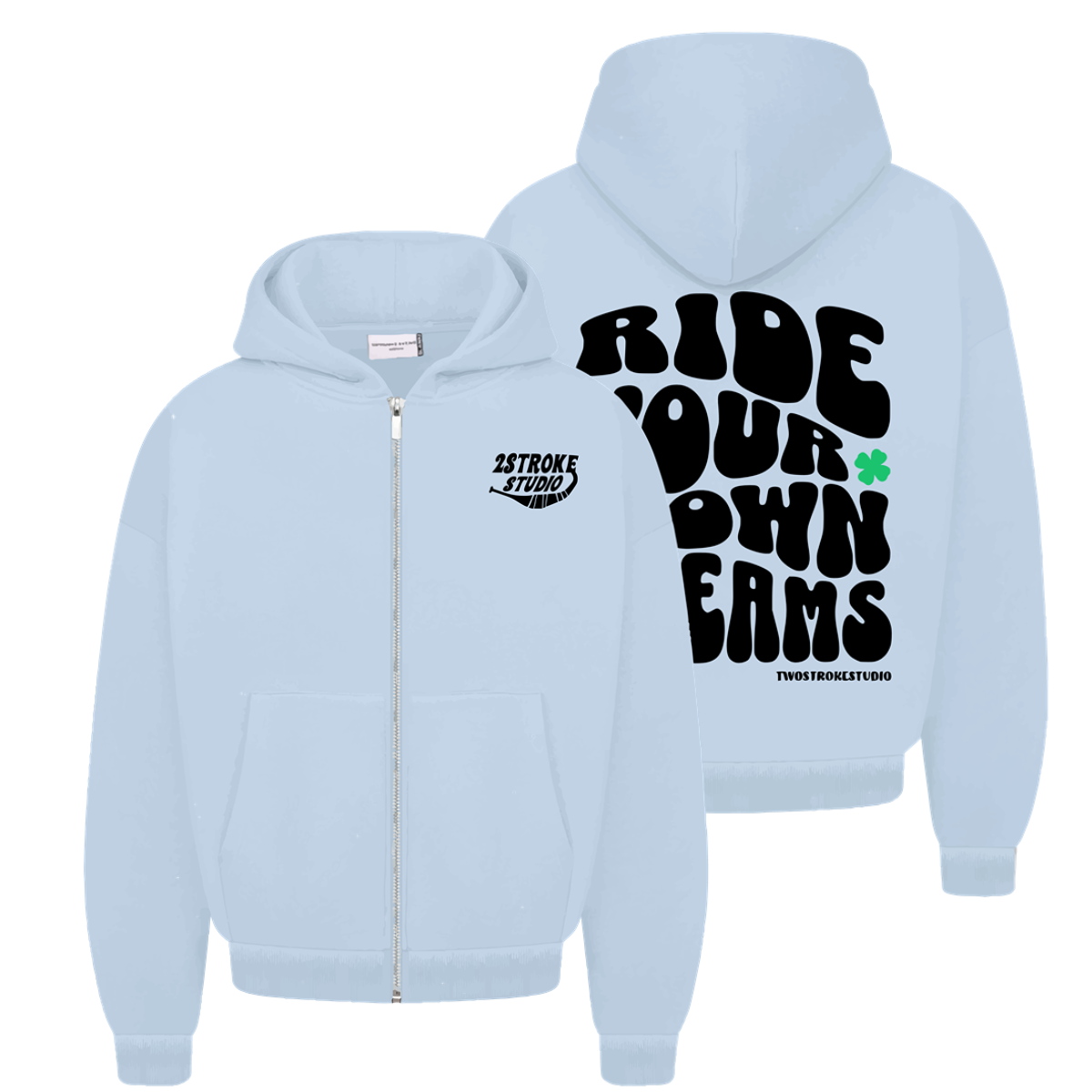 Baby Blue Zipper