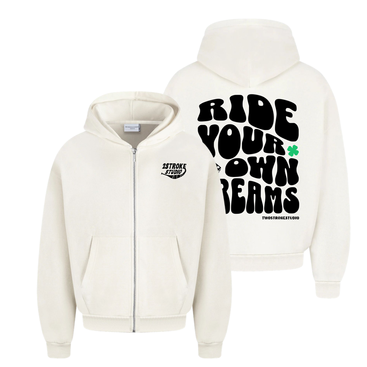 Cream Zipper
