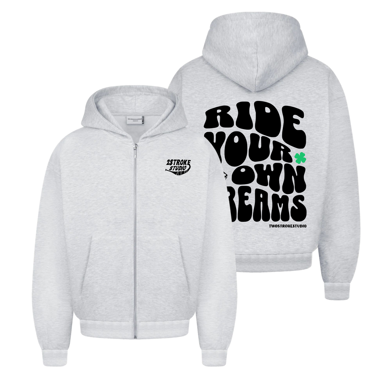 Grau Zipper