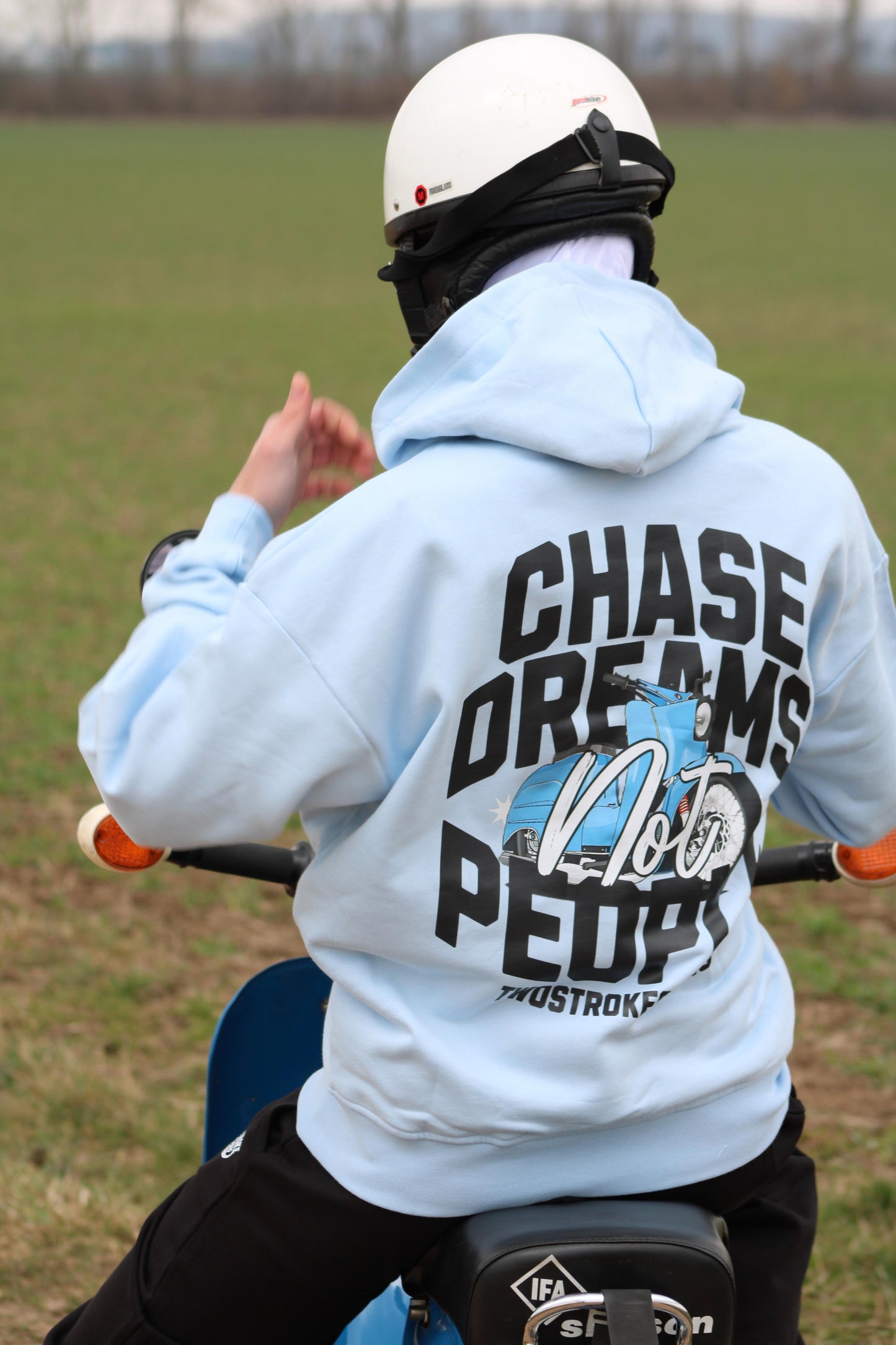 Chase Dreams Not People Zipper